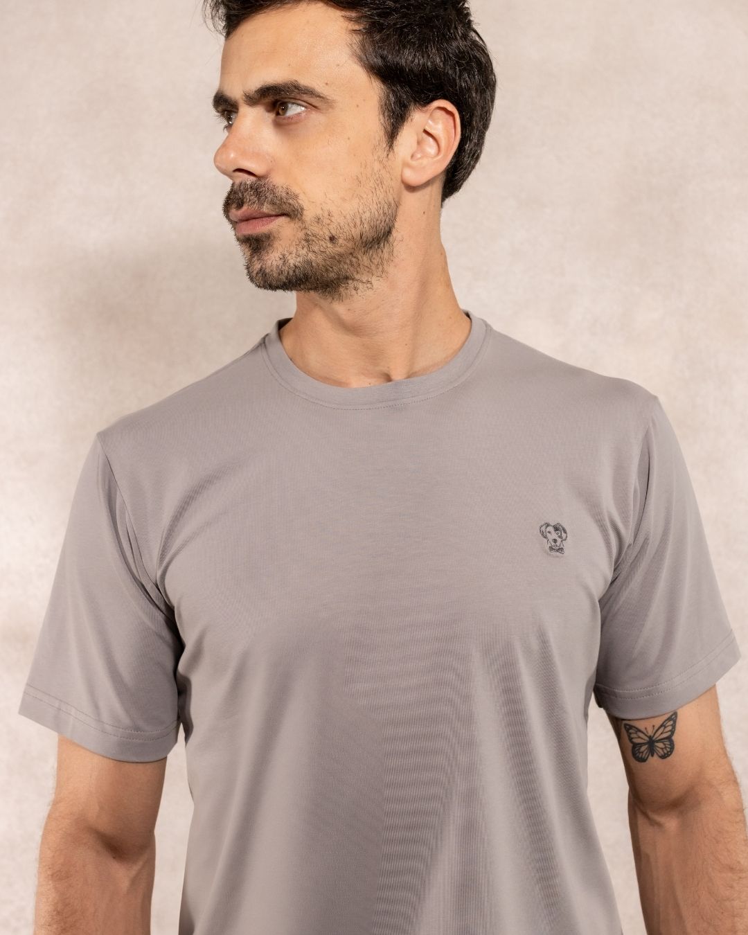 T-Shirt Antimanchas Gris Claro - Talla Regular