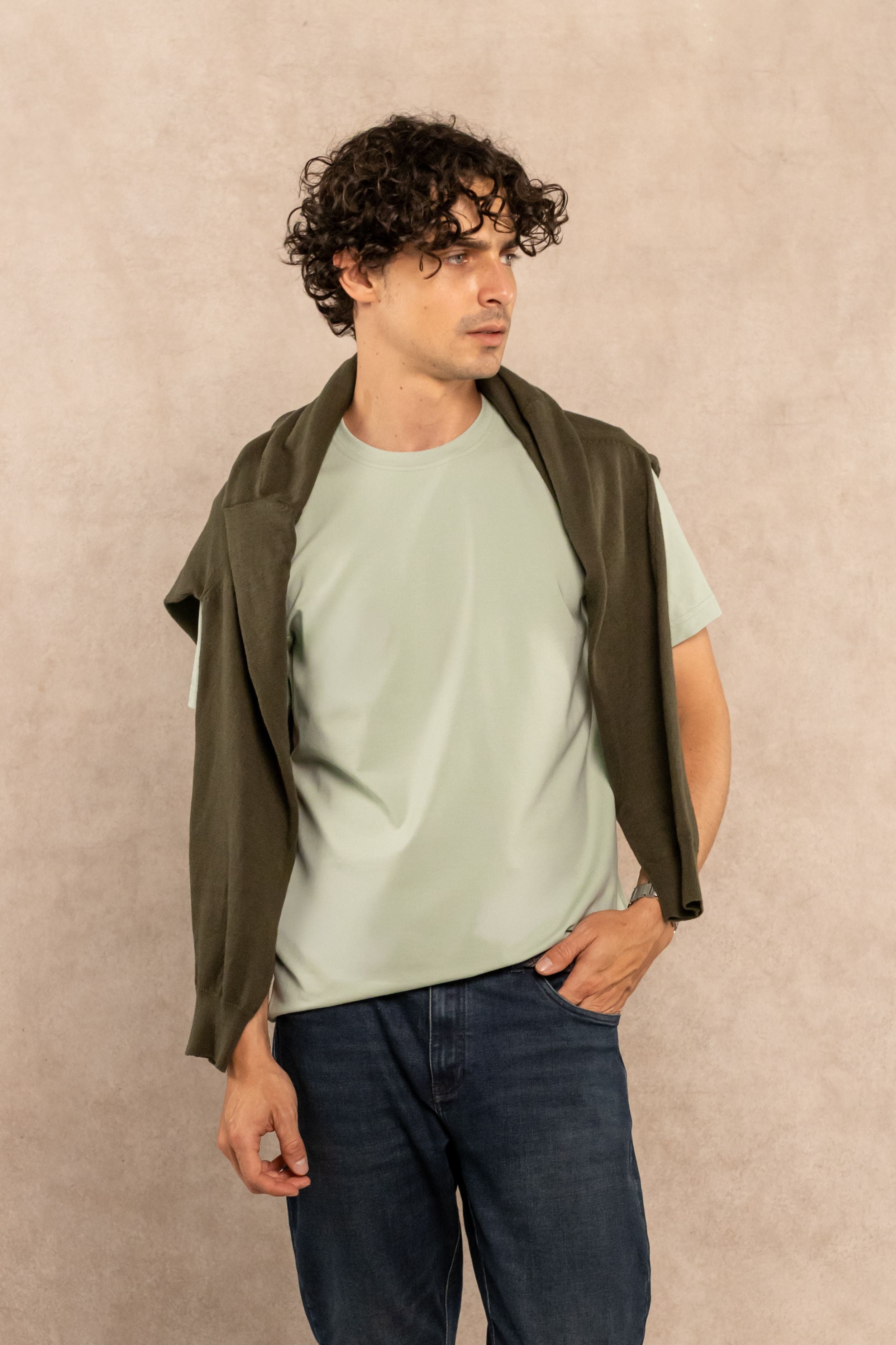 T-shirt Antimanchas Green Mist