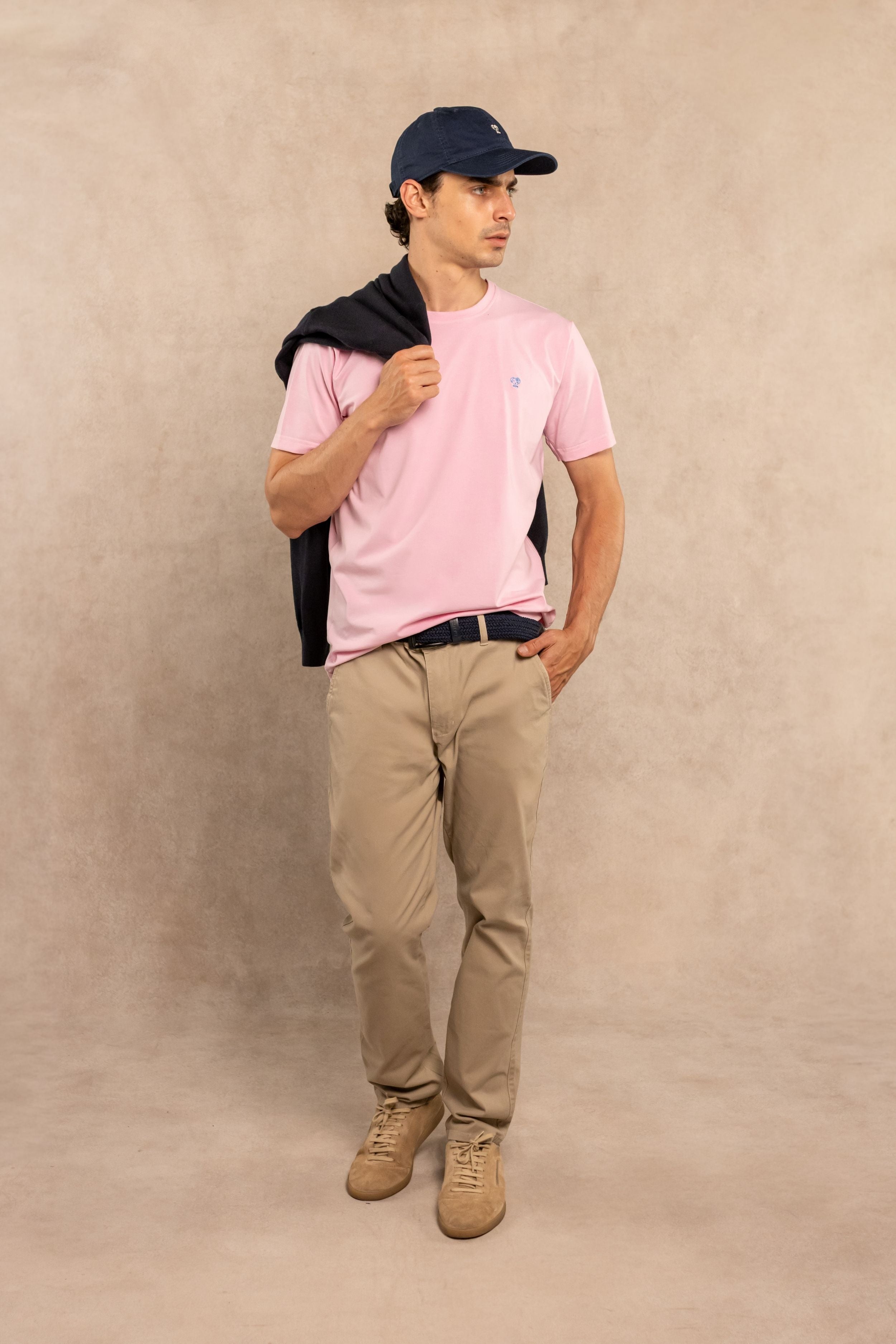T-Shirt Antimanchas Rosada - Talla Regular