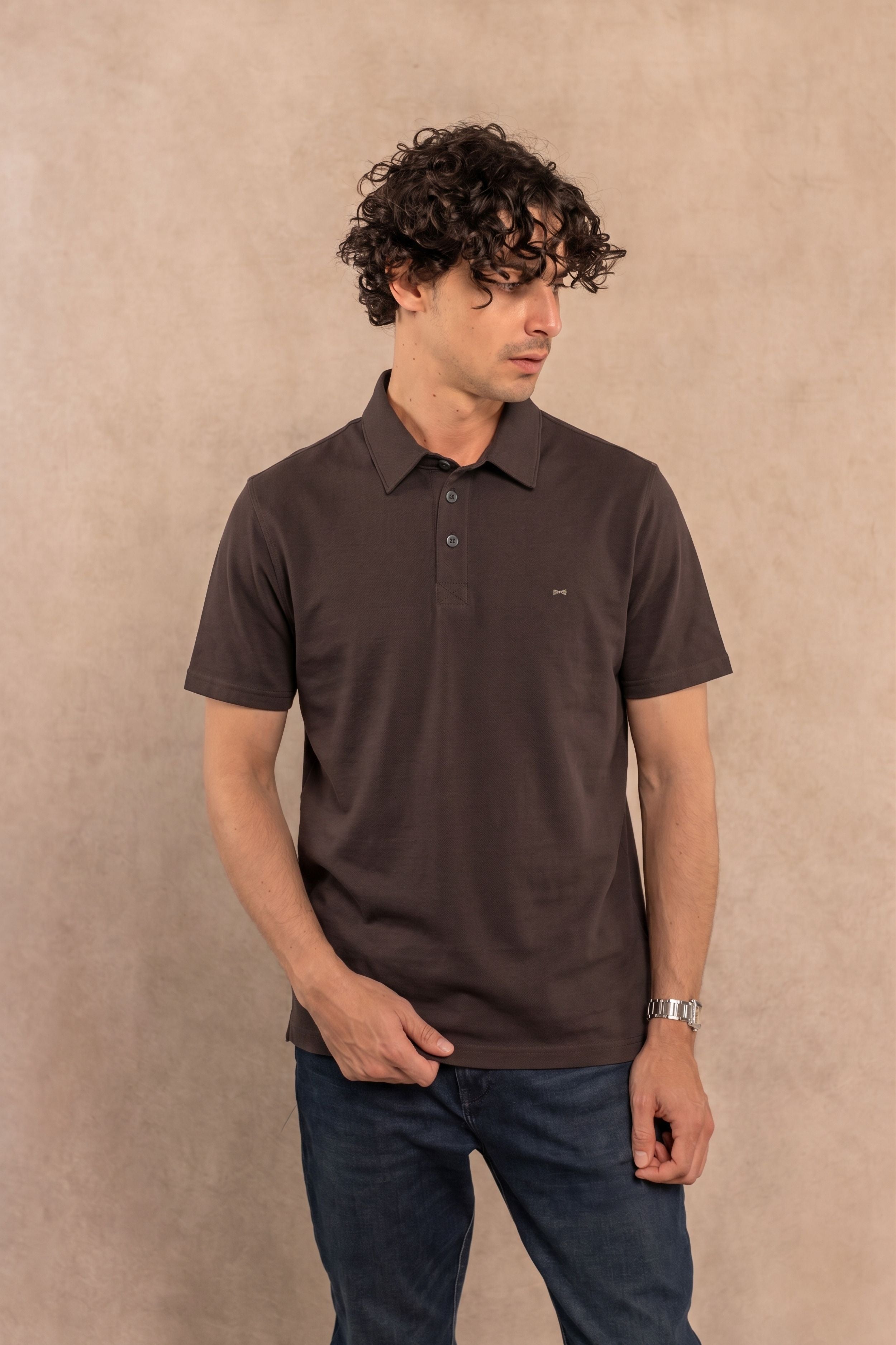Polo Antimanchas Café