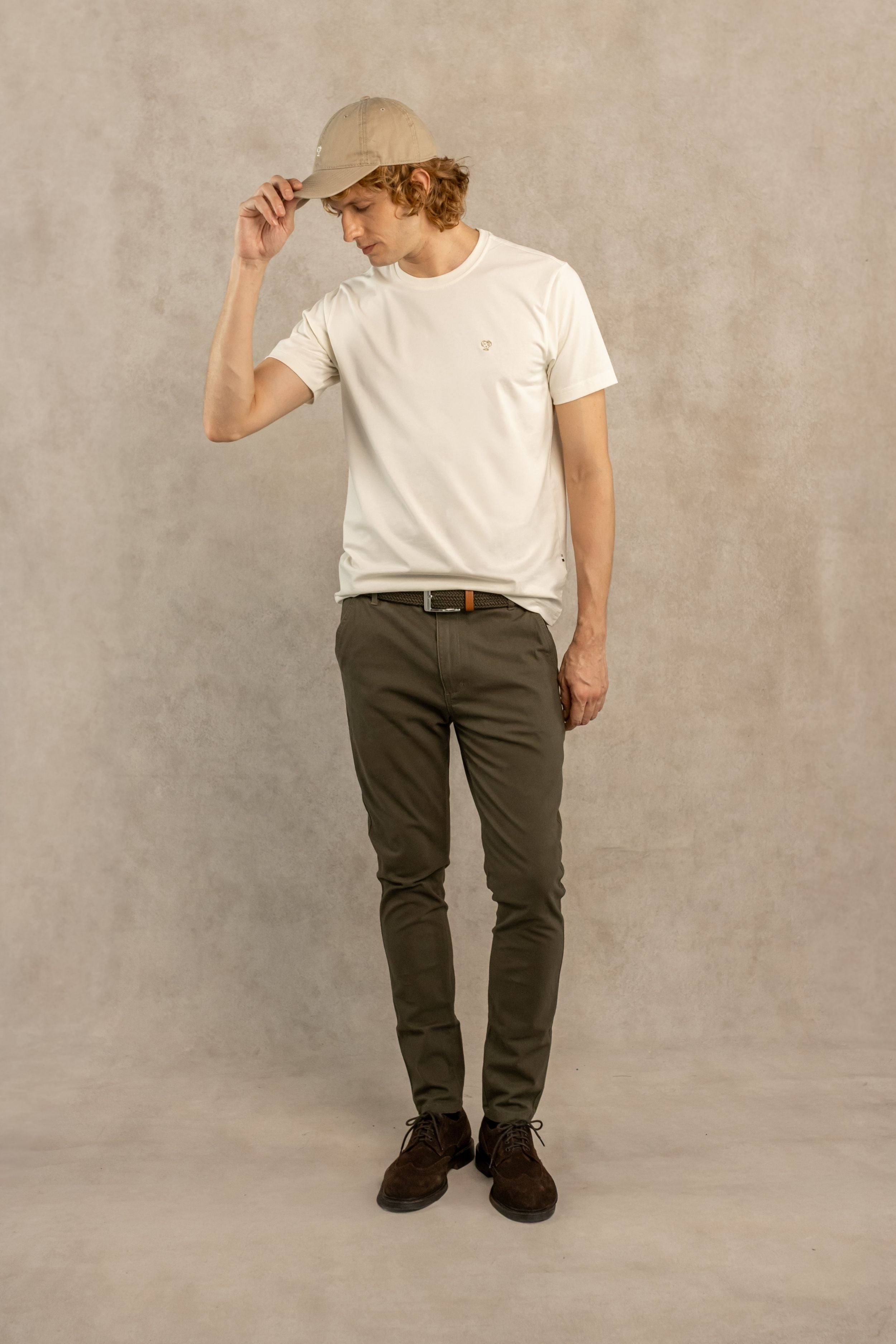 Pantalón Elástico Verde Militar