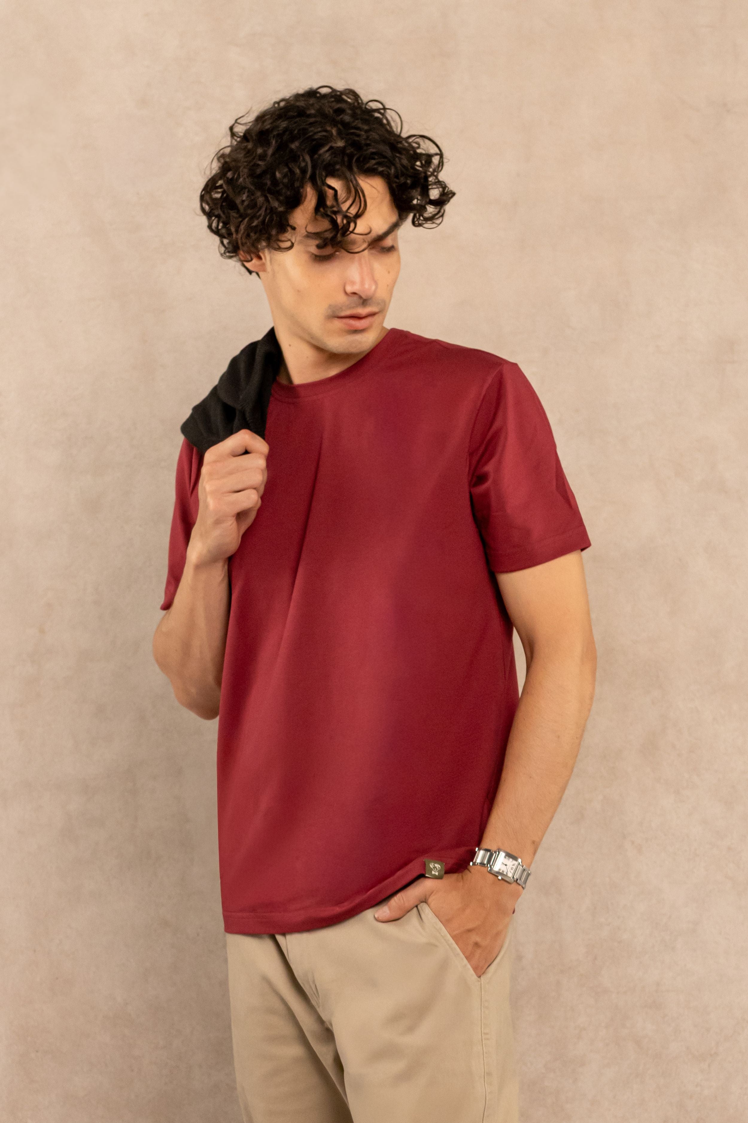 T-Shirt Antimanchas Vinotinto - Talla Regular