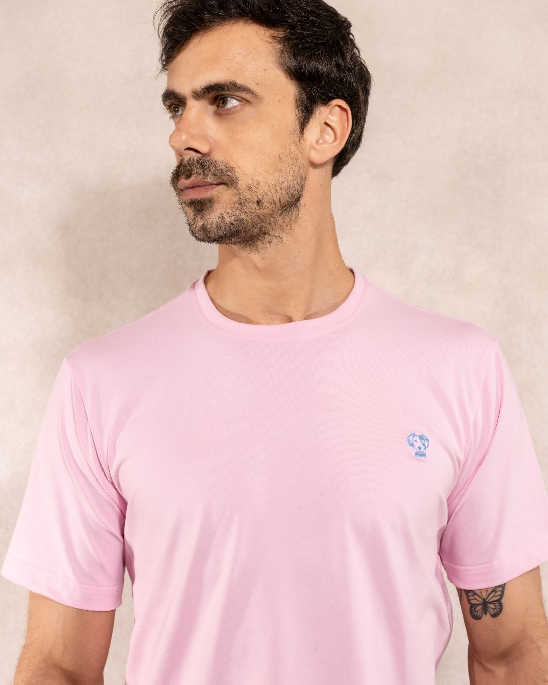 T-Shirt Antimanchas Rosada - Talla Regular