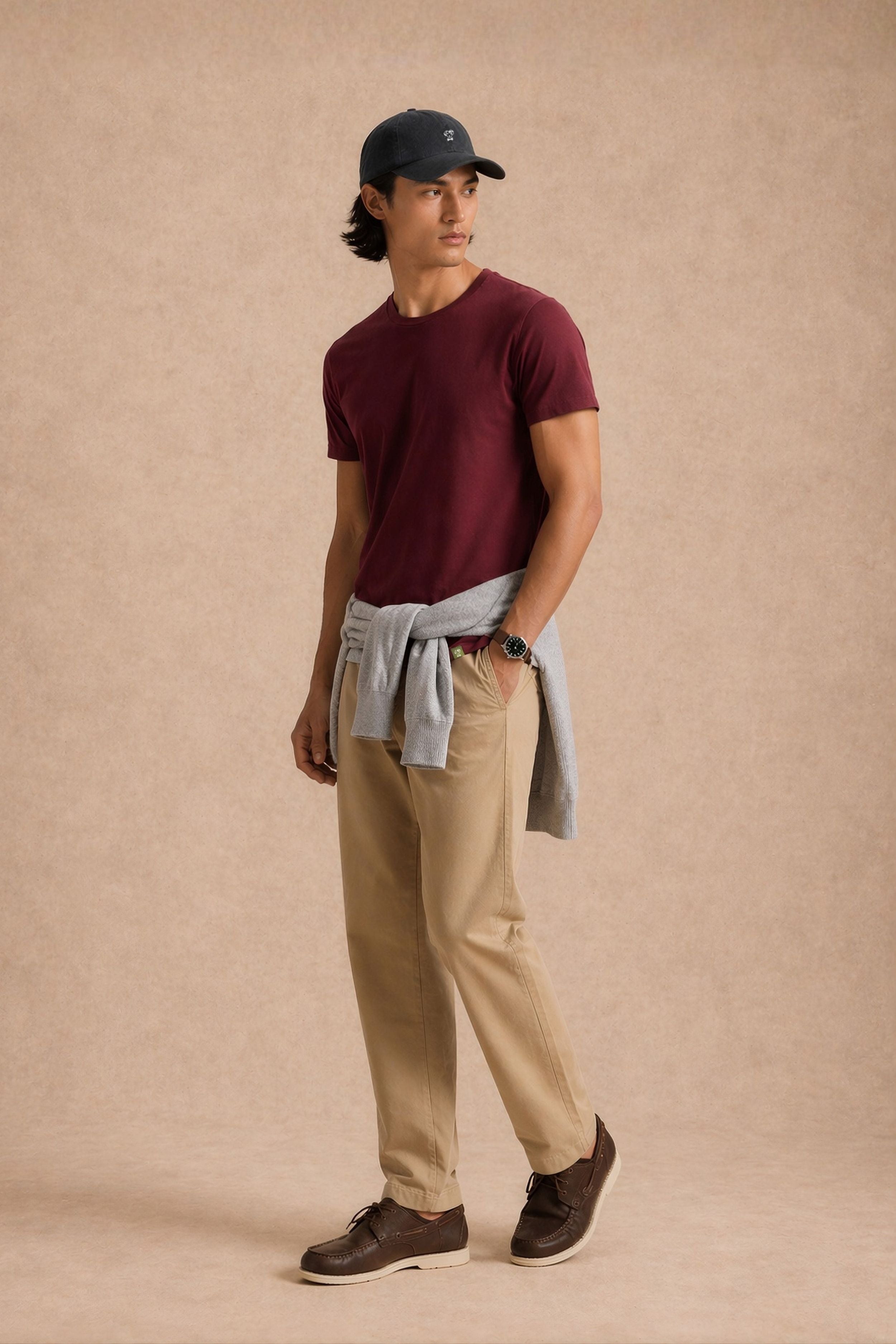 T-Shirt Antimanchas Vinotinto - Talla Regular