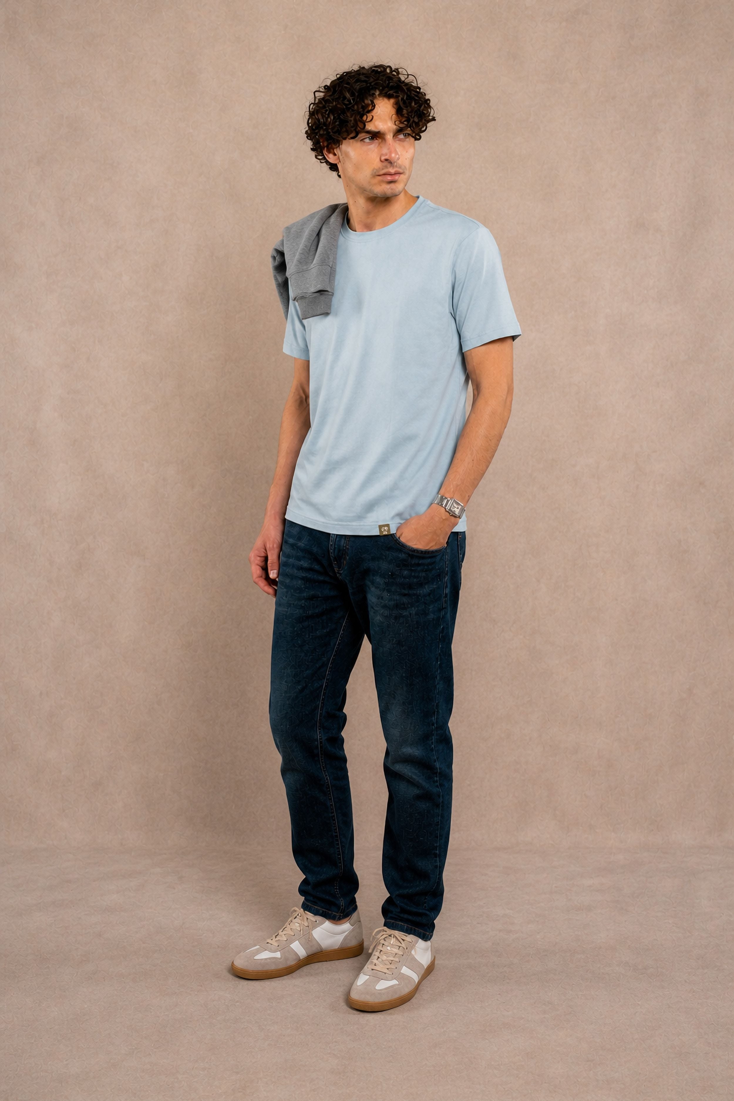 T-shirt Antimanchas Faded Blue