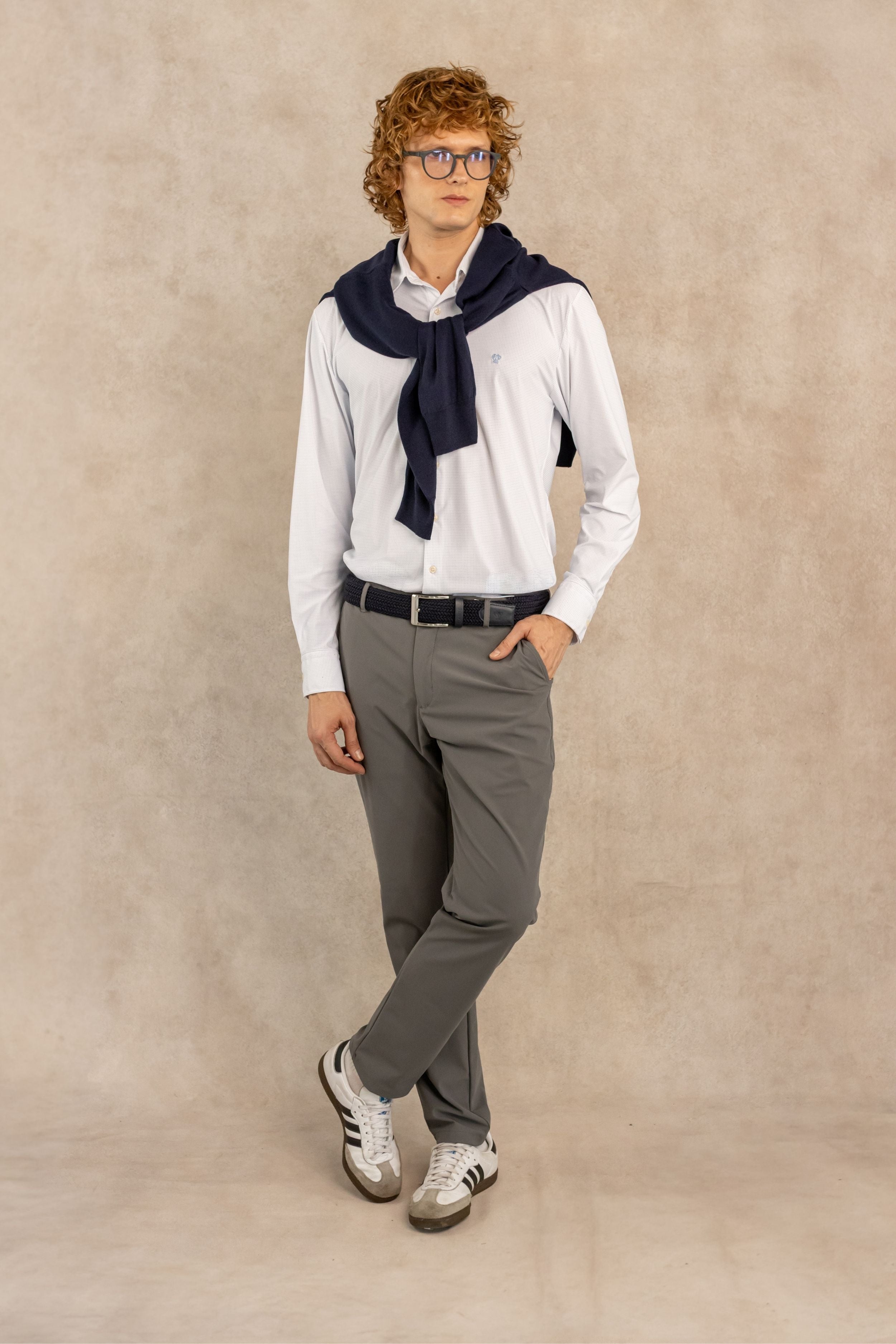 Camisa Performance Blue Dots