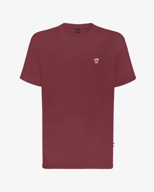 Camiseta Performance Vinotinto antiarrugas para hombre marca DANTE tallaje regular fit foto play