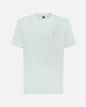 Camiseta Performance blanca antiarrugas para hombre marca DANTE tallaje regular fit foto mockup