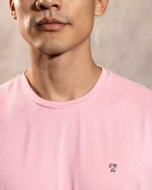 Camiseta Performance peach antiarrugas para hombre marca DANTE tallaje regular fit foto logo