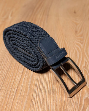 Cinturón Elástico Azul Osucro para hombre marca DANTE foto completa