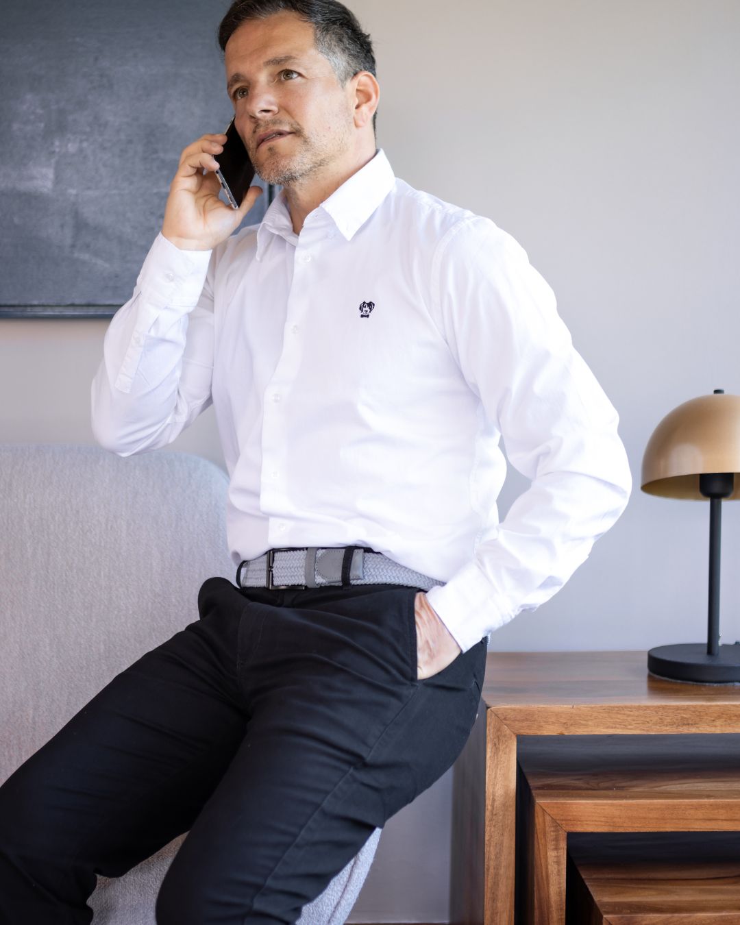 Camisa Antimanchas Popelina Blanca - Talla Regular