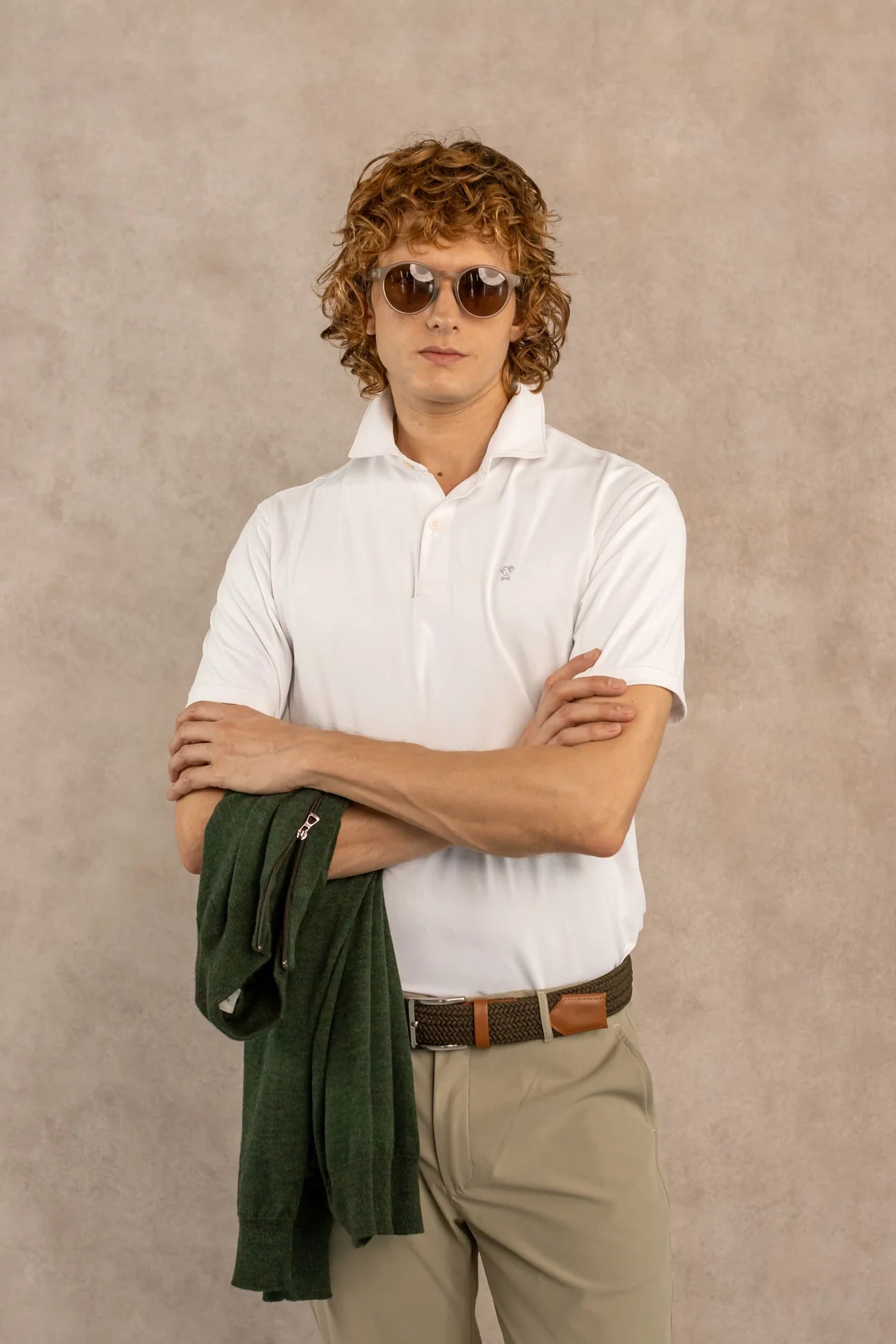 Polo Performance Antiarrugas Blanca