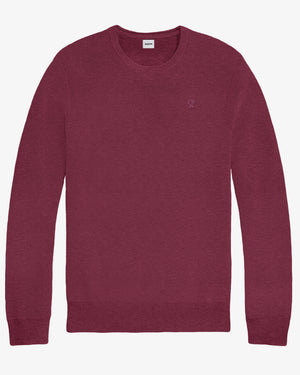 Sueter Tejido Vinotinto Cuello Redondo para hombre marca DANTE foto mockup