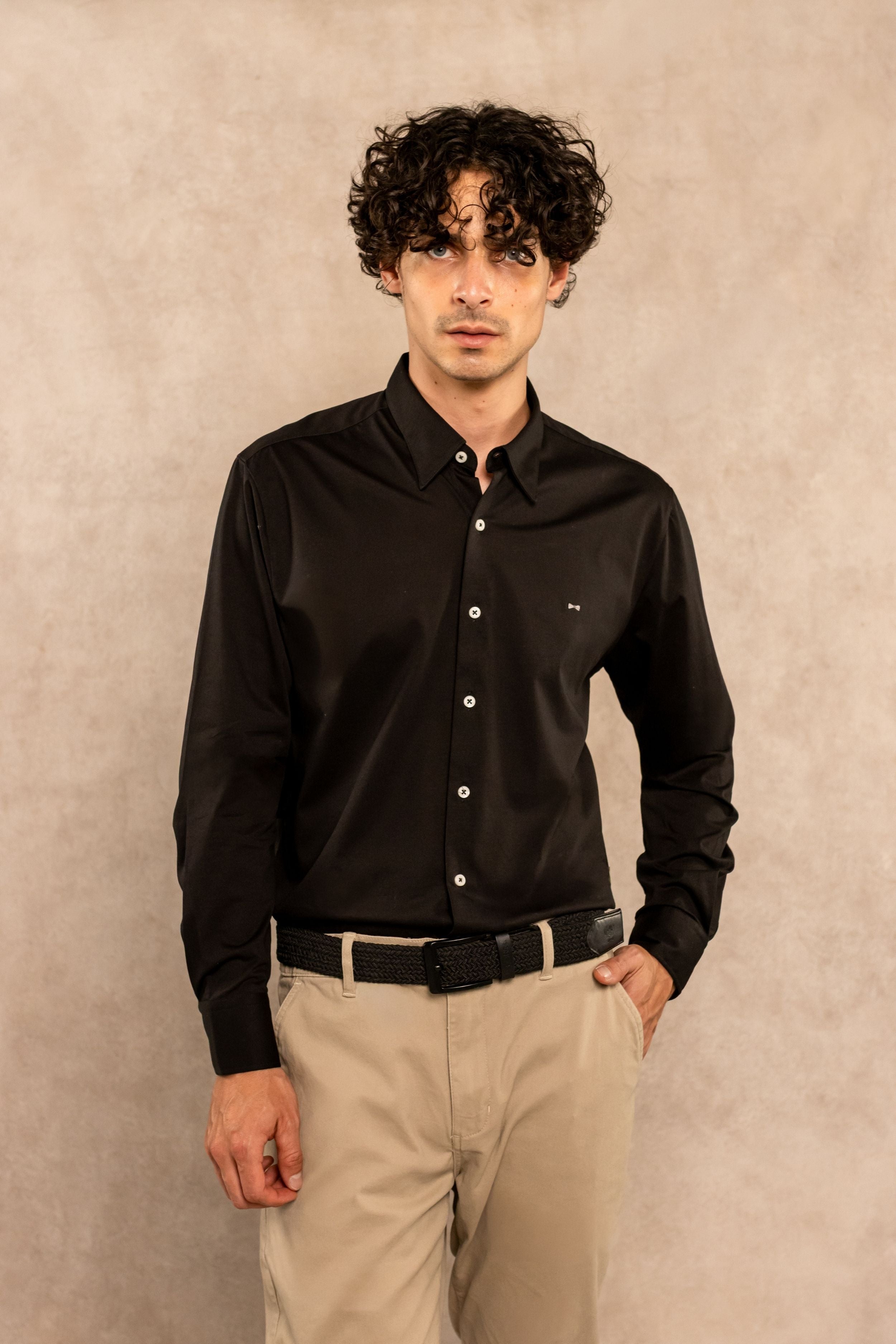 Camisa Performance Oxford Cafe