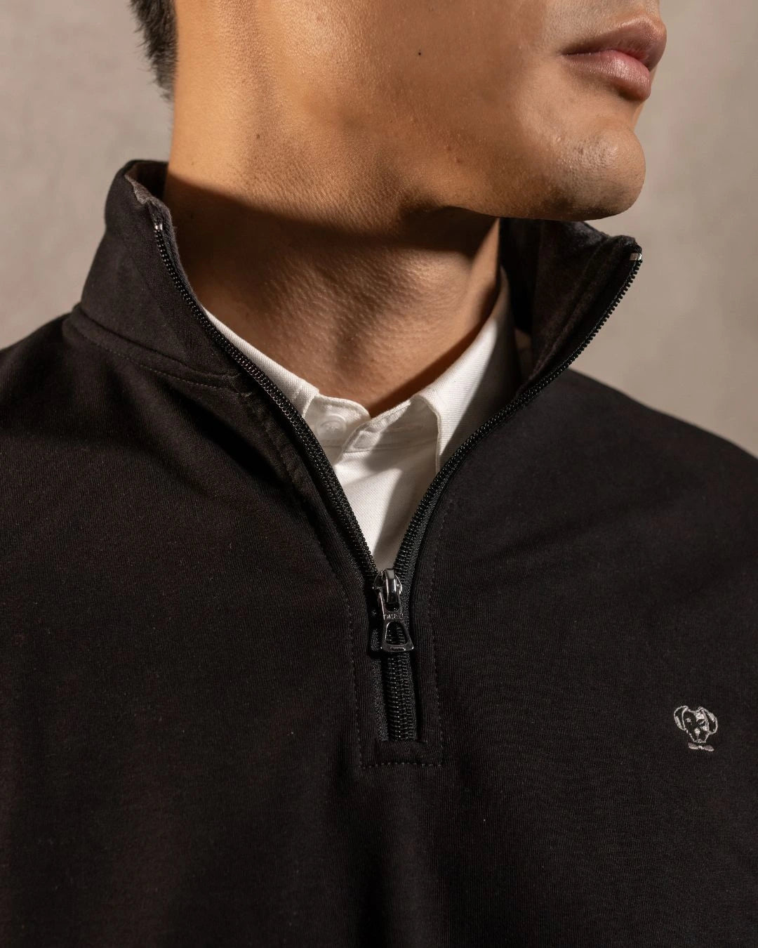 Halfzip Viana Antimanchas Negro