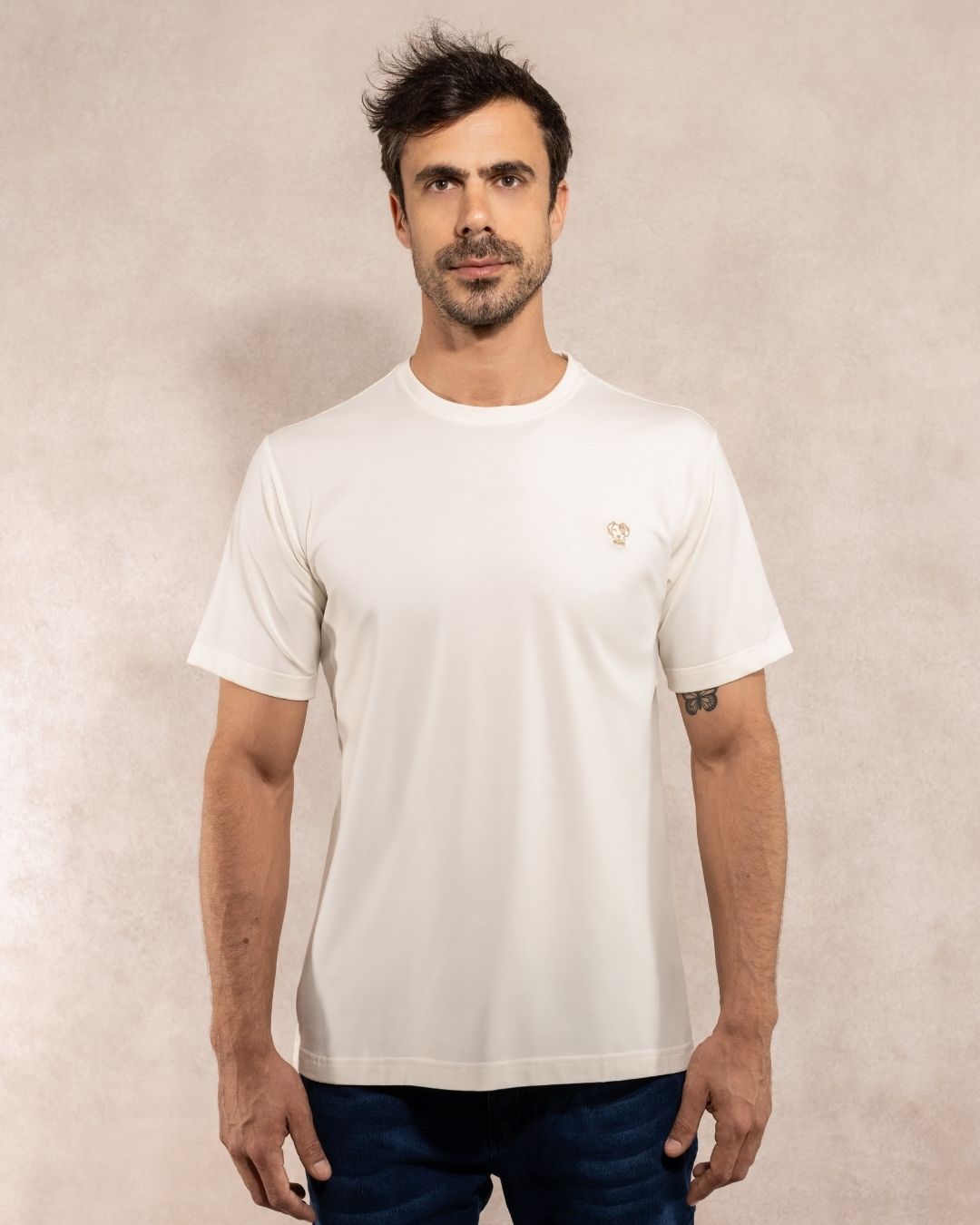 T-Shirt Antimanchas Ivory - Talla Regular