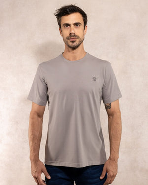 T-Shirt Antimanchas Gris Claro - Talla Regular