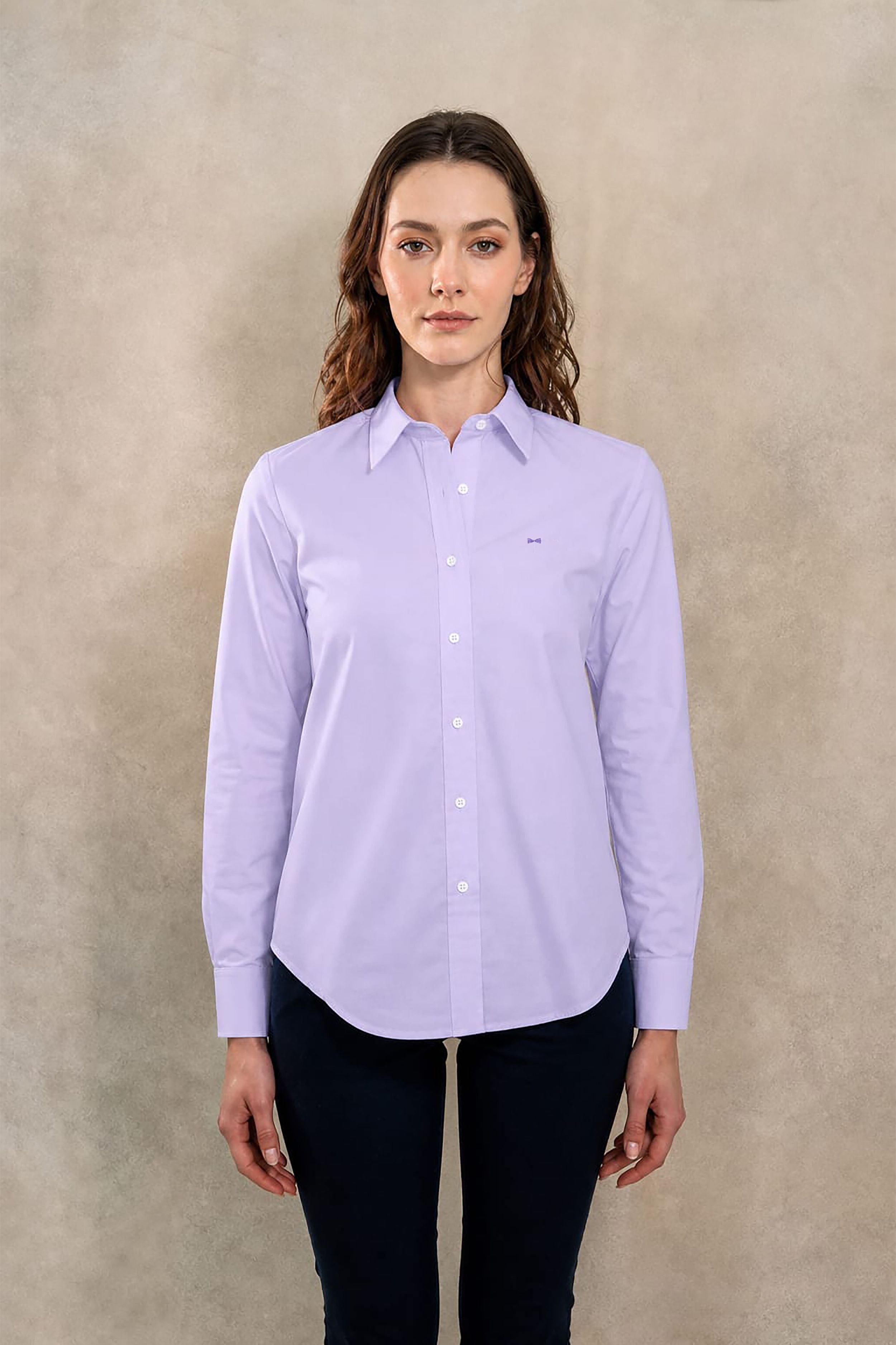Camisa Antimanchas Oxford de Mujer Light Lavander