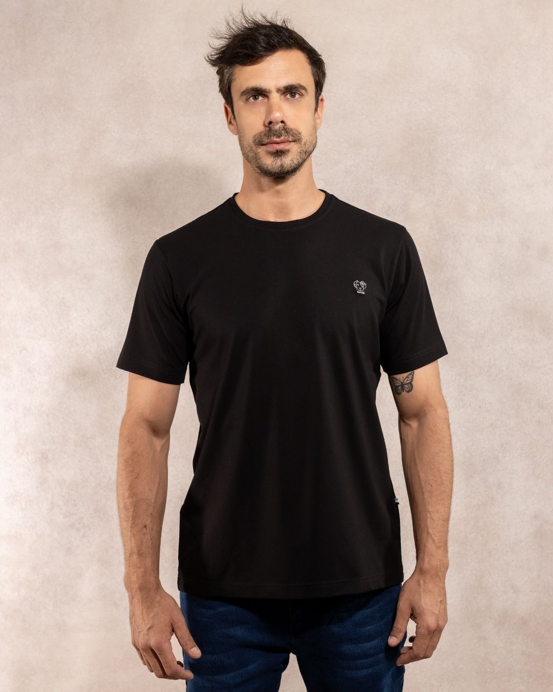 T-Shirt Antimanchas Negra - Talla Regular