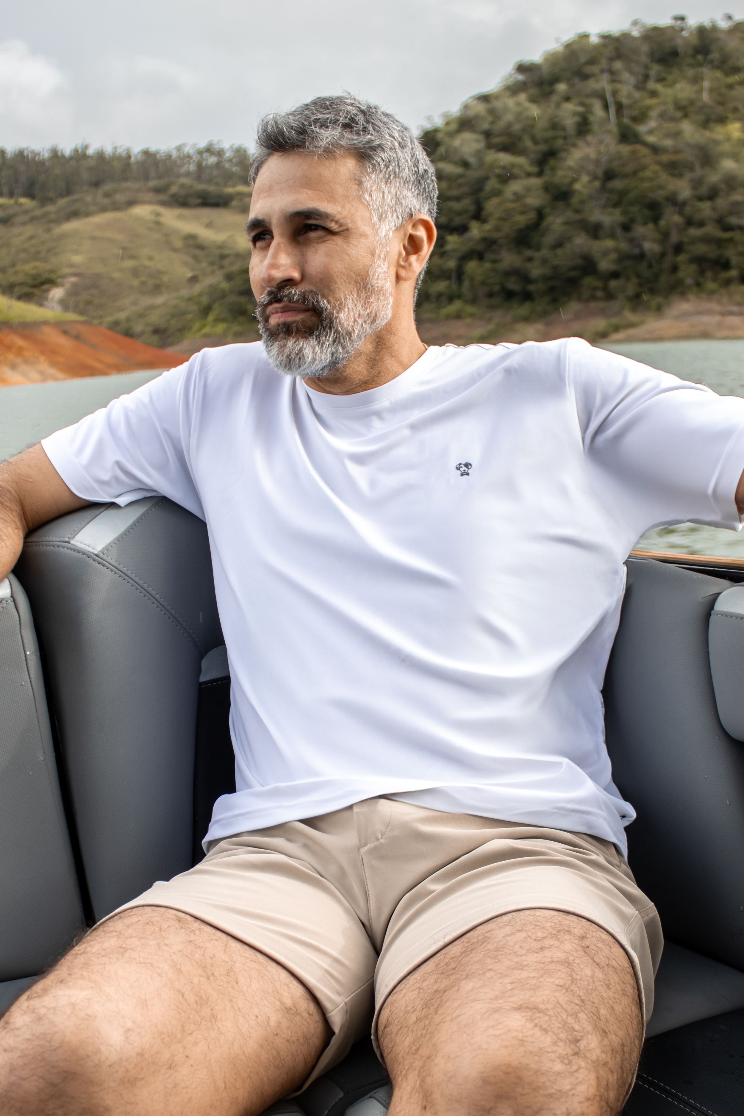 T-Shirt Performance Antiarrugas Blanca
