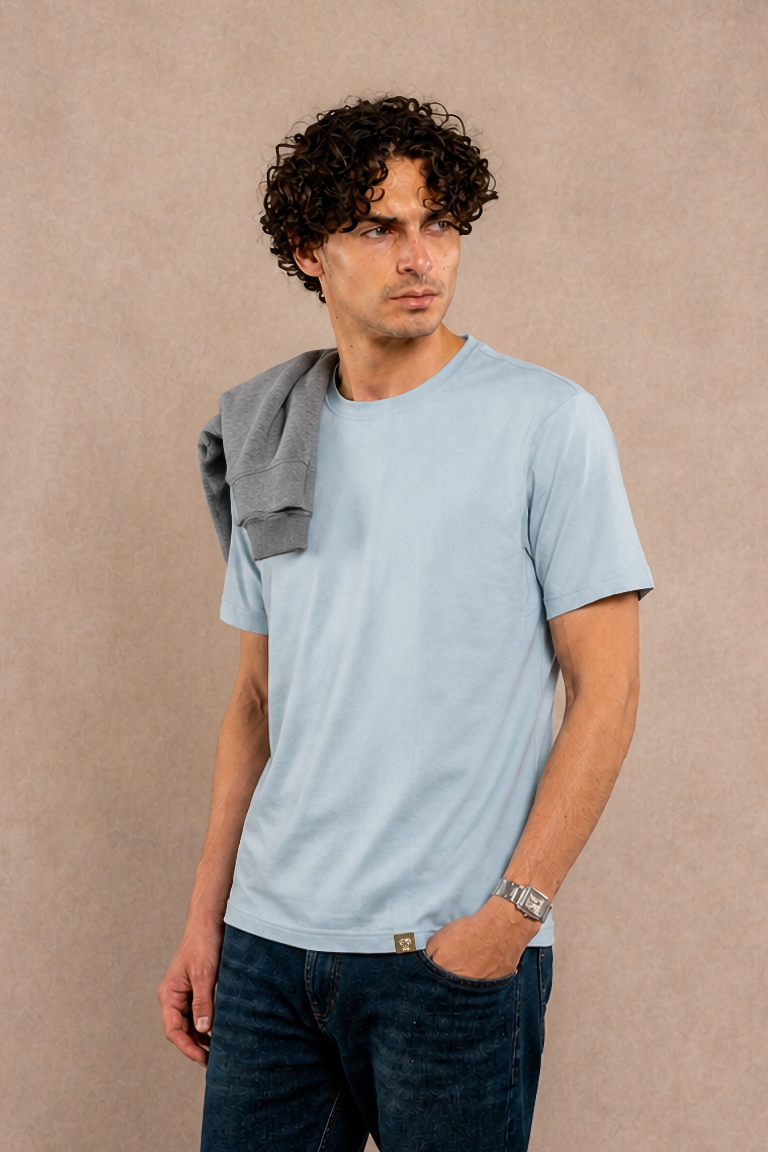 T-shirt Antimanchas Faded Blue