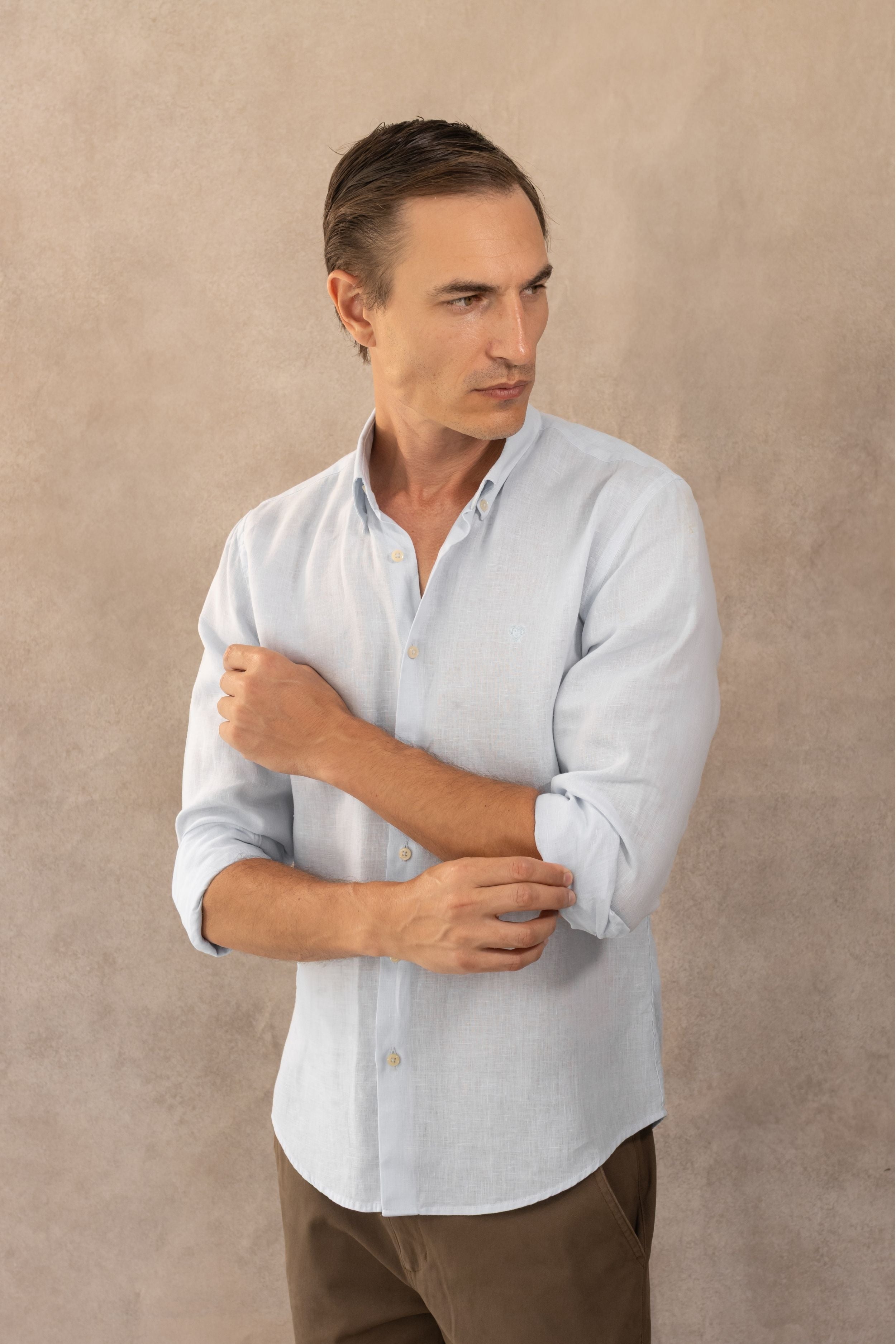 Camisa Lino Azul Capri