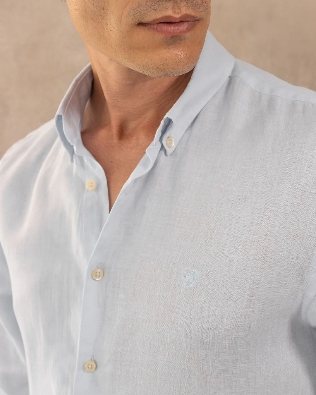 Camisa Lino Azul Capri