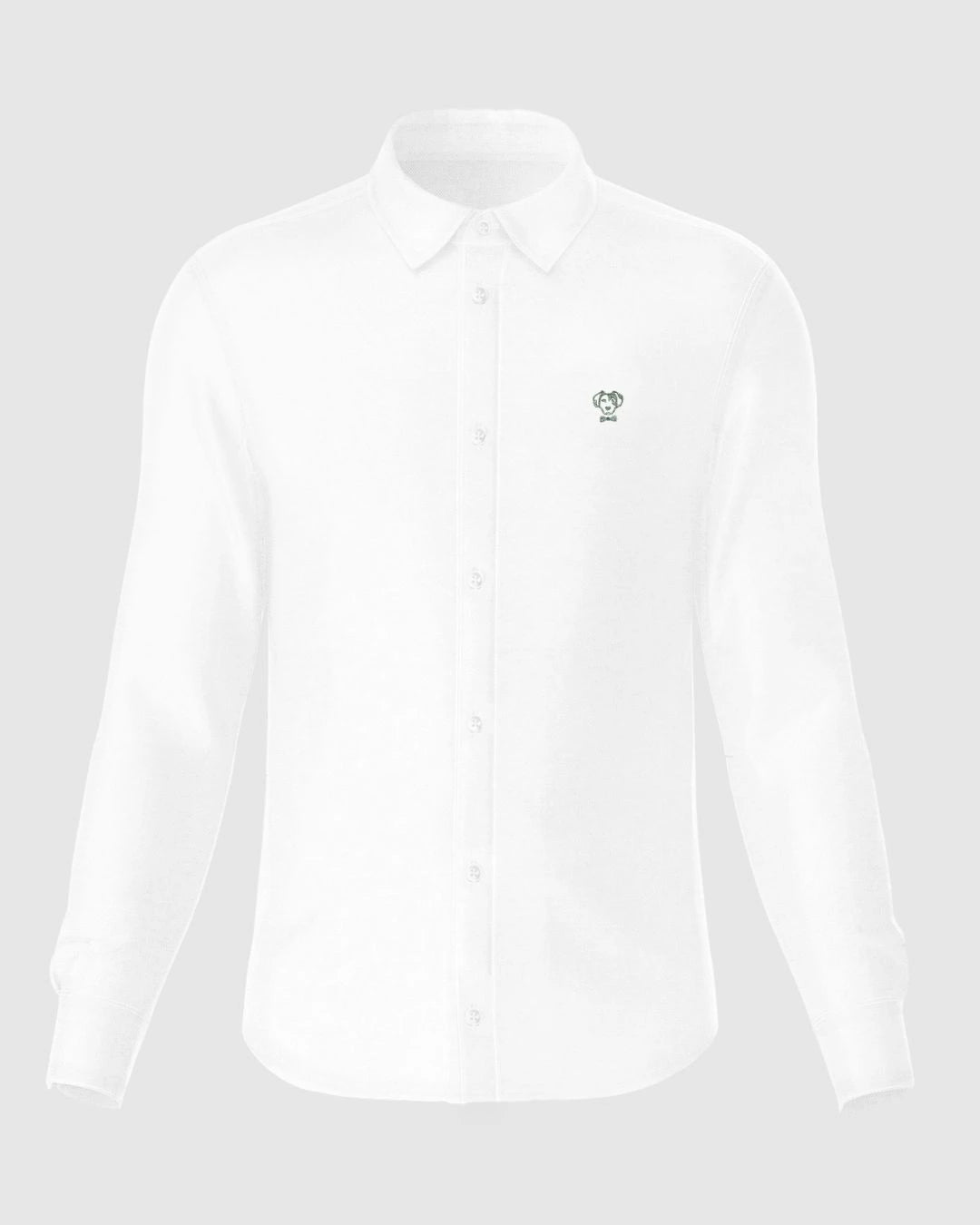 Camisa Performance Blanco antiarrugas para hombre marca DANTE tallaje regular fit foto mockup
