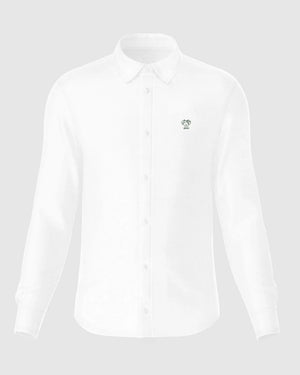 Camisa Performance Blanco antiarrugas para hombre marca DANTE tallaje regular fit foto mockup