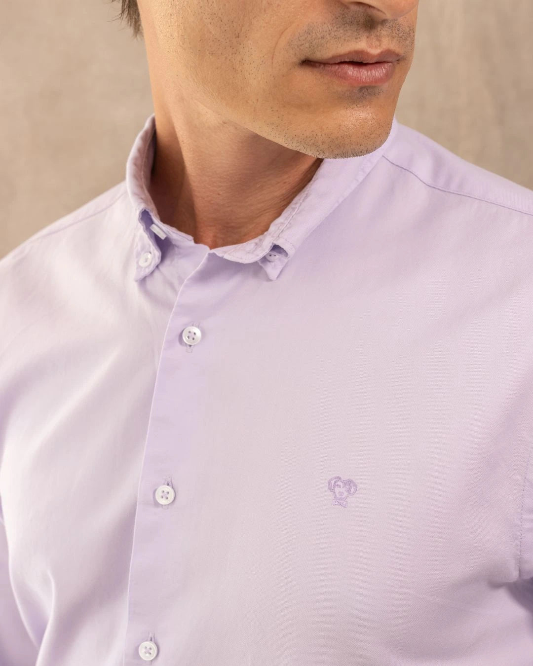 Camisa Antimanchas Oxford Lila