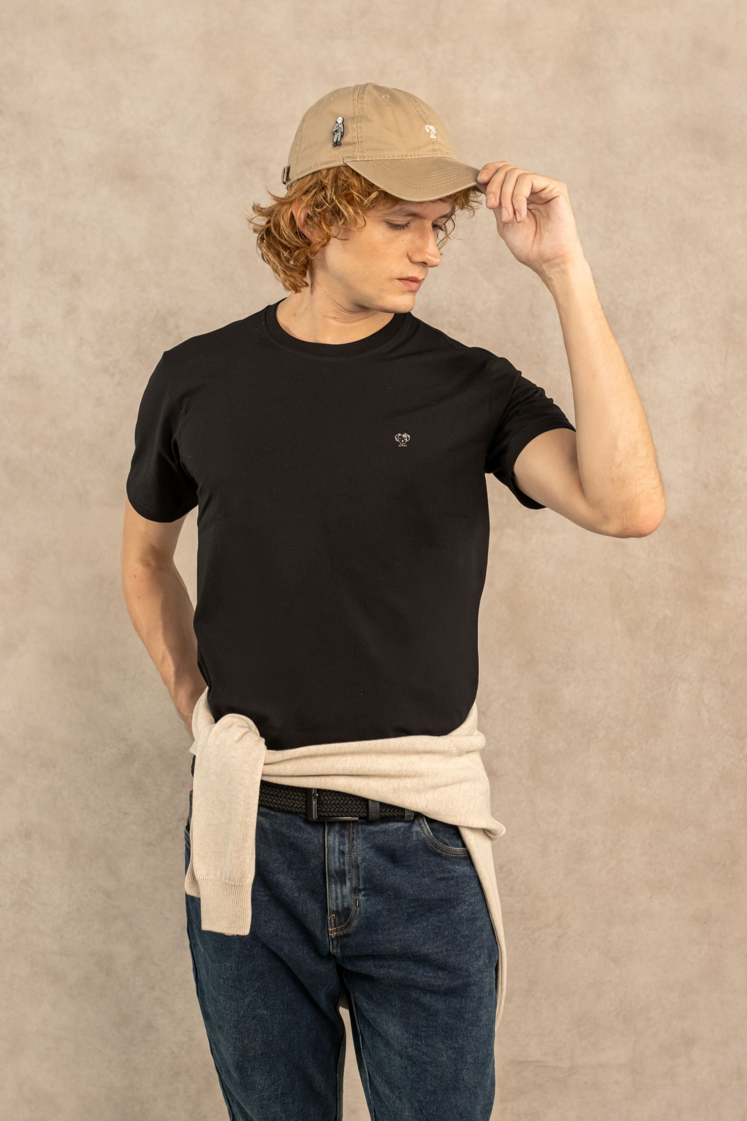 T-Shirt Antimanchas Negra - Talla Regular