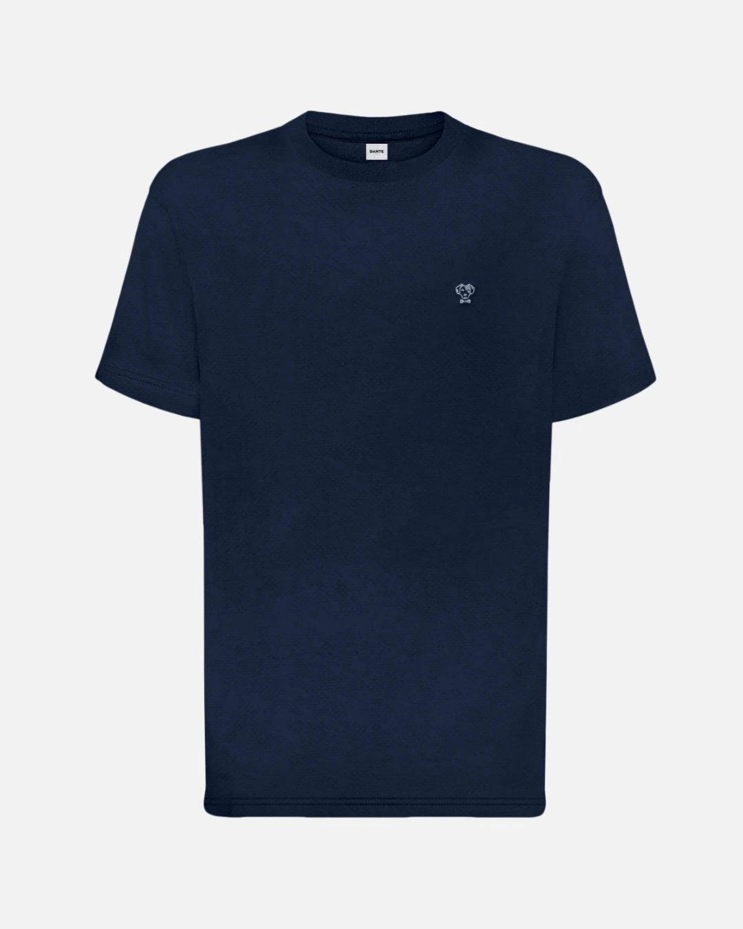 Camiseta antimanchas Dark Blue para hombre marca DANTE tallaje regular fit foto mockup