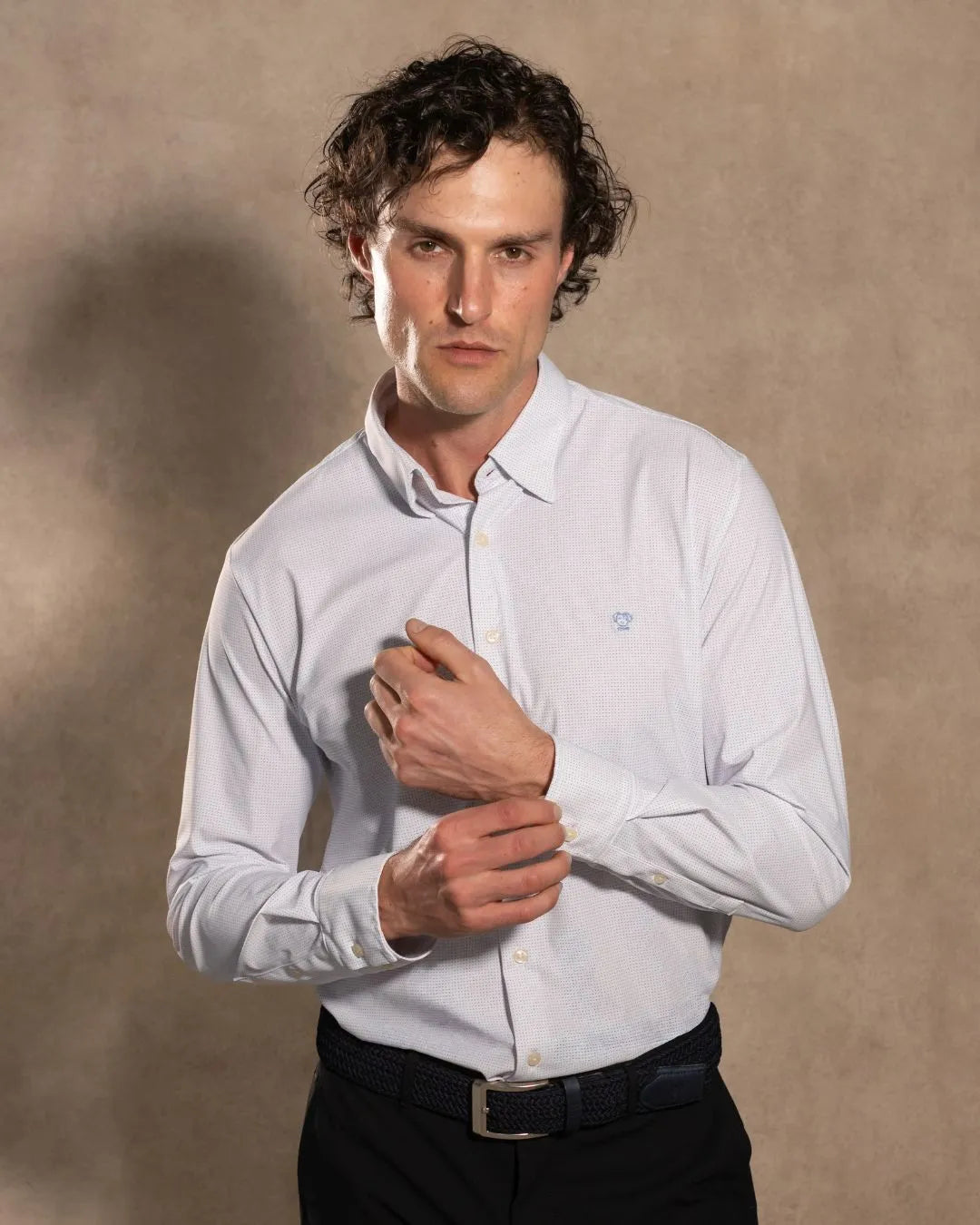 Camisa Performance Blue Dots