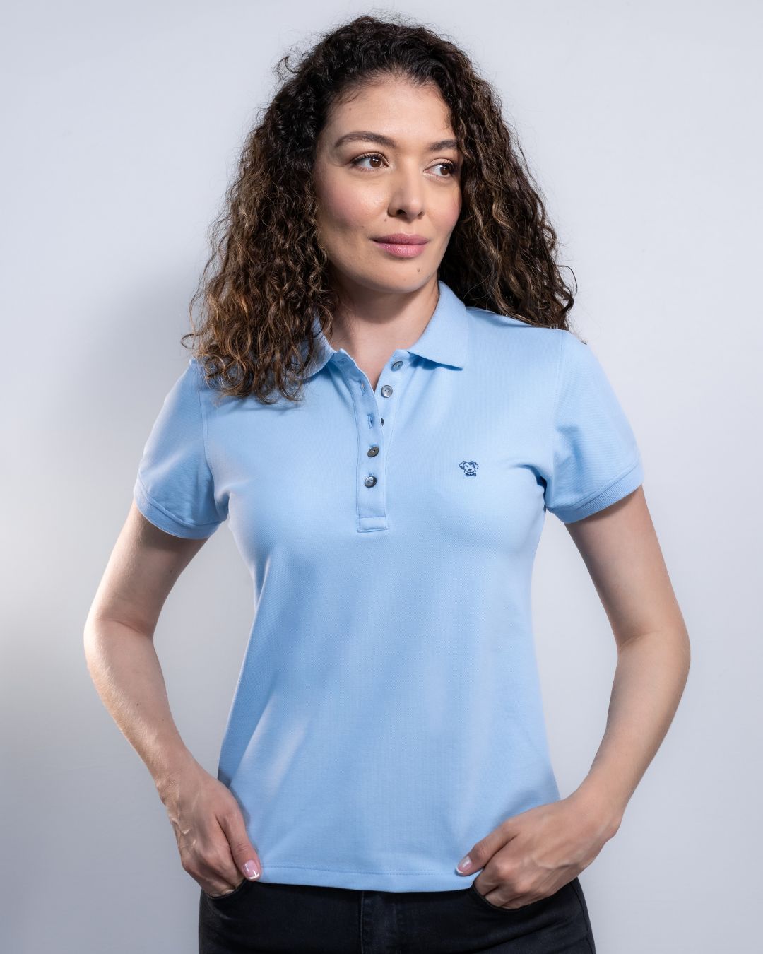 Polo Antimanchas de Mujer Baby Blue