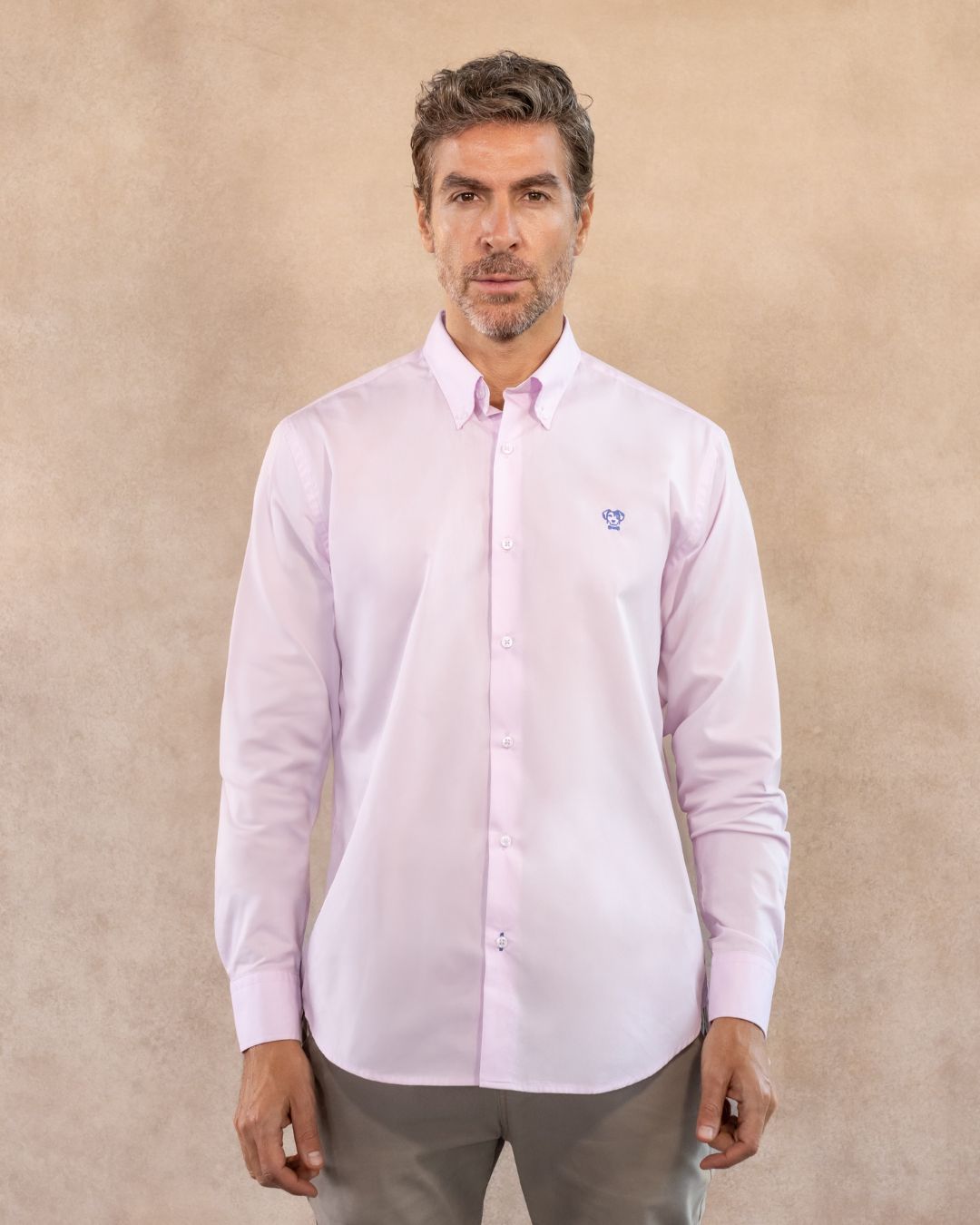 Camisa Antimanchas Popelina Light Pink - Talla Regular