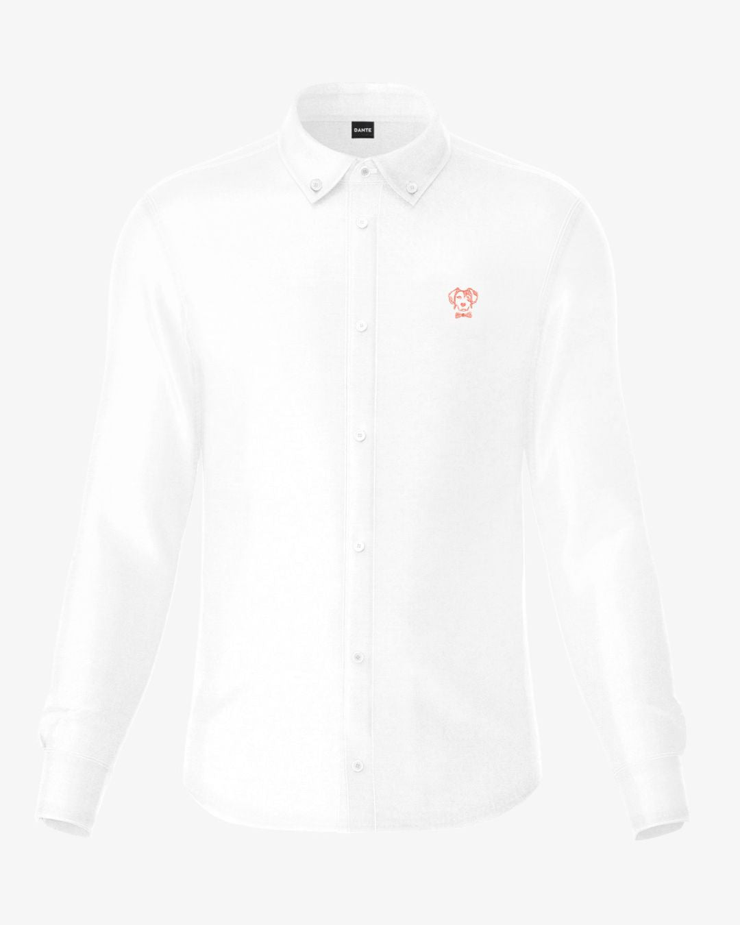 Camisa Antimanchas Popelina Blanco Logo Coral - Talla Regular