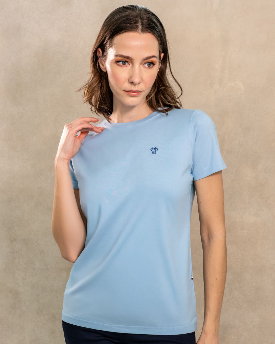 T-Shirt Antimanchas de Mujer Baby Blue - Talla Regular