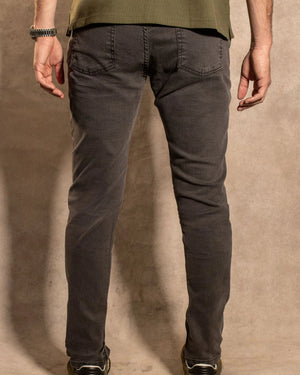 Jean Elástico Gris Oscuro para hombre marca DANTE ajustado foto
espalda
