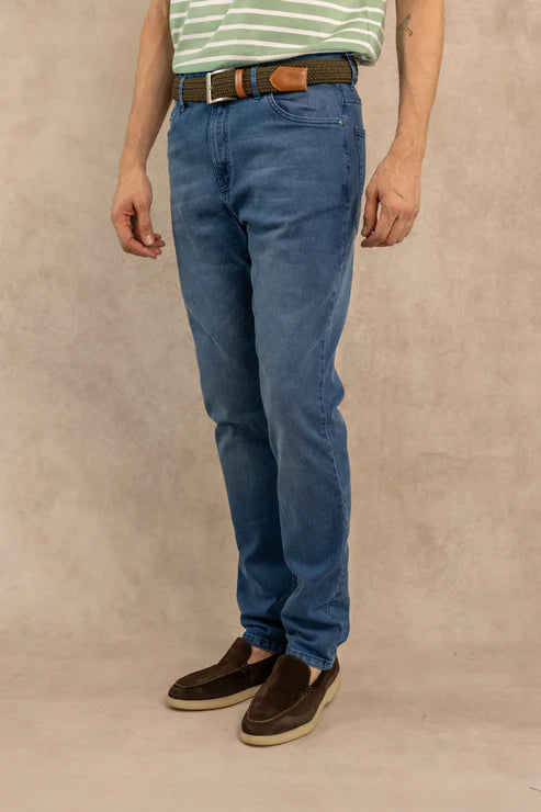 Jean Elástico Sandblast