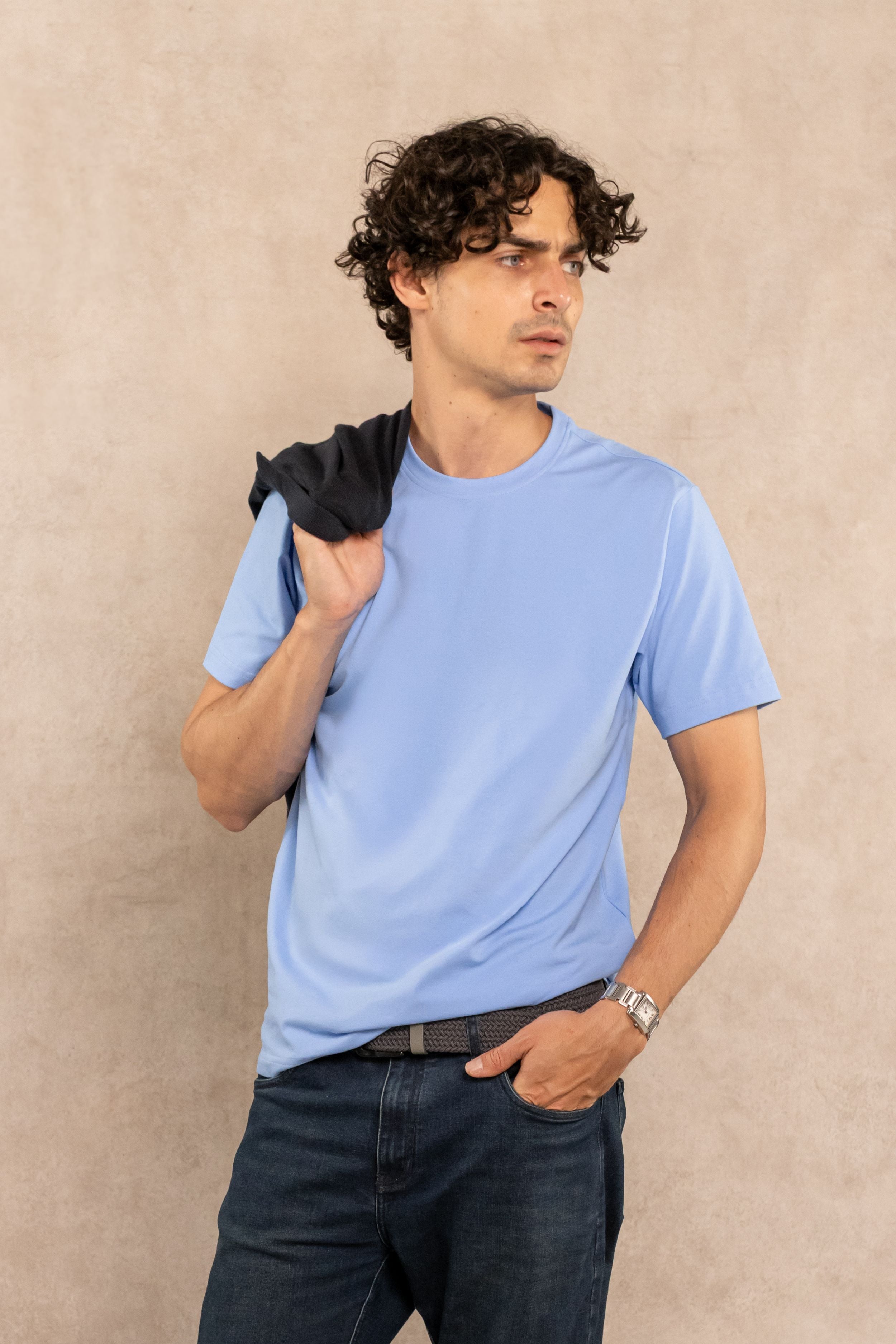 T-shirt Antimanchas Cerulian Blue