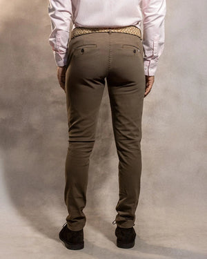 Pantalón Elástico Mocca para hombre marca DANTE tallaje regular fit foto 