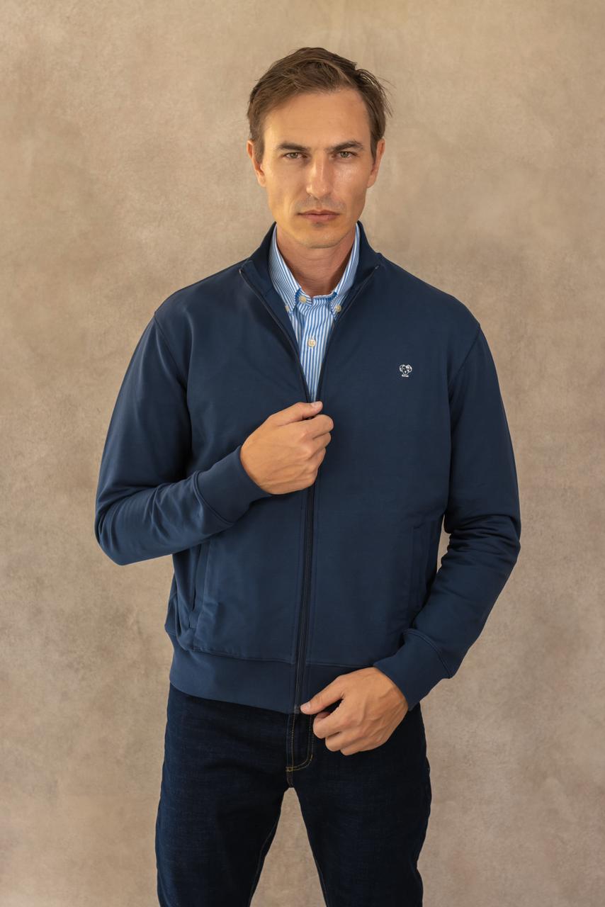 Full-Zip Antimanchas Dark Blue